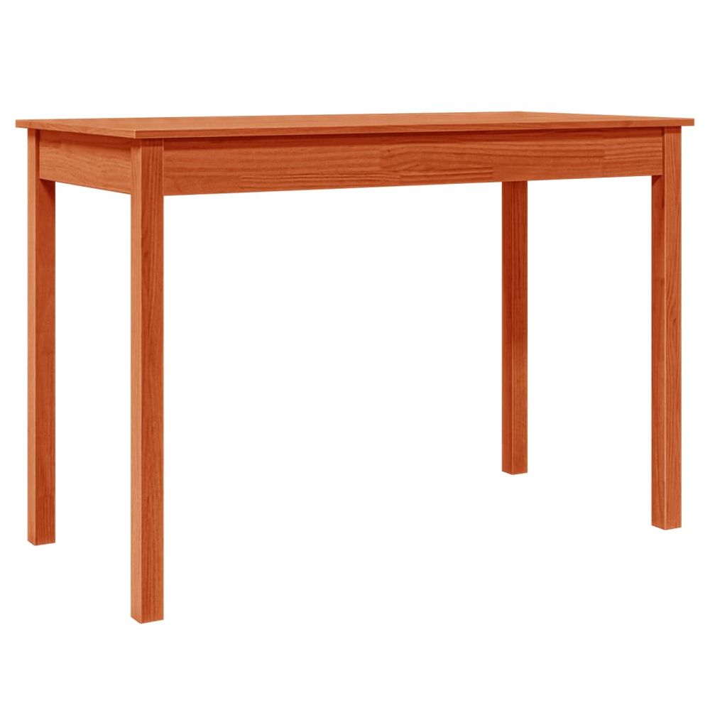 Vidaxl Jedálenský stôl voskový hnedý 110x55x75 cm borovicový masív